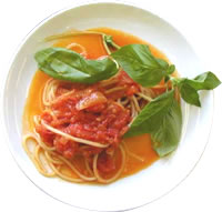 トマトのスパゲッティ
