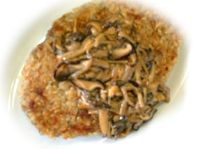 玄米と蓮根のバーグ