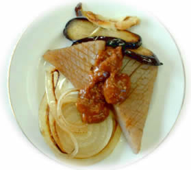 こんにゃくと野菜のステーキ