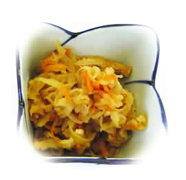 切り干しと油揚げの煮付け