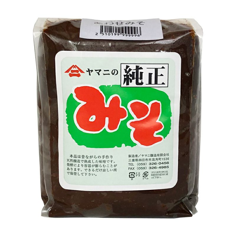 ヤマニ 純正みそ あわせみそ 1kg （旧・ミックス）｜ヤマニ醸造