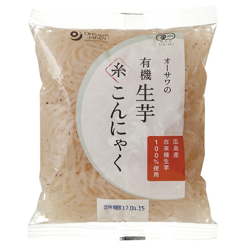 オーサワの有機 生芋糸こんにゃく 180g