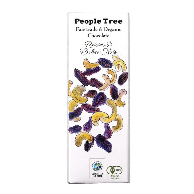 フェアトレード・チョコレート（レーズン＆カシューナッツ）People Tree 50g