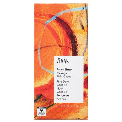 ViVANI オーガニックダークチョコレート オレンジ 80g｜ニコウトレーディング