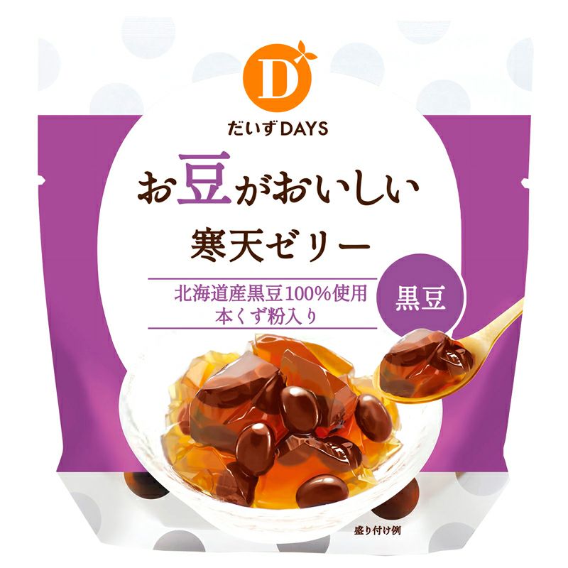 お豆がおいしい寒天ゼリー黒豆 110g｜だいずデイズ 