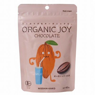 ＯＲＧＡＮＩＣ ＪＯＹ ＣＨＯＣＯＬＡＴＥ オーガニックミルク 80g