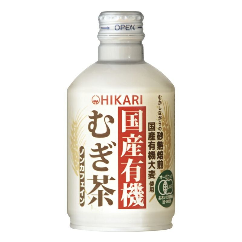 国産有機むぎ茶(缶) 275g｜光食品