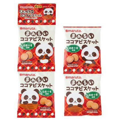 （4連）スマイル まぁるいココアビスケット 12g×4袋｜太田油脂（マルタ）