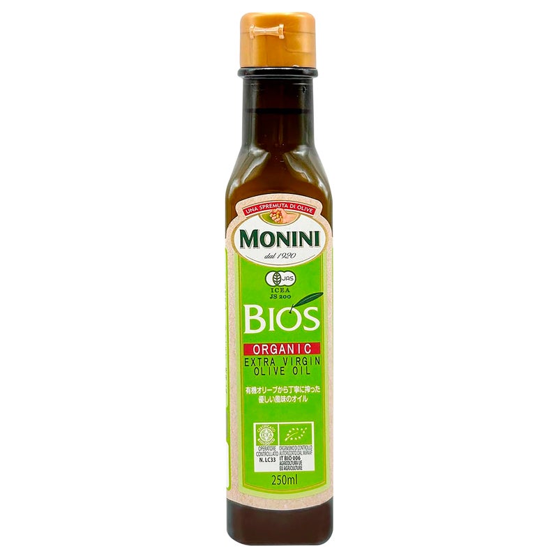 モニーニ オーガニック EXVオリーブオイルBIOS 229g（250ml）｜ウィズメタックフーズ
